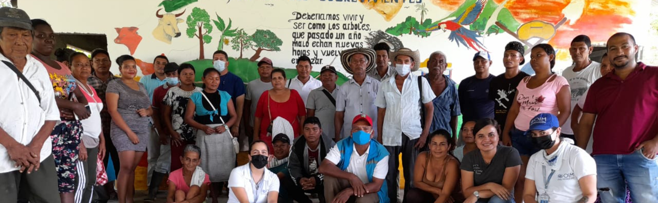 Miembros de la comunidad de la Isla de la Amargura, Octubre 2022