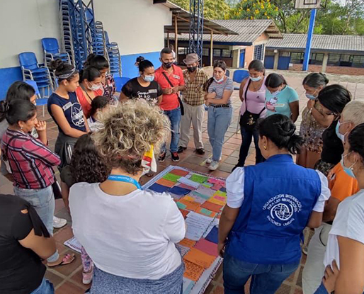Encuentro del programa WLH con la comunidad en el Primer Diálogo, Cauca 2022